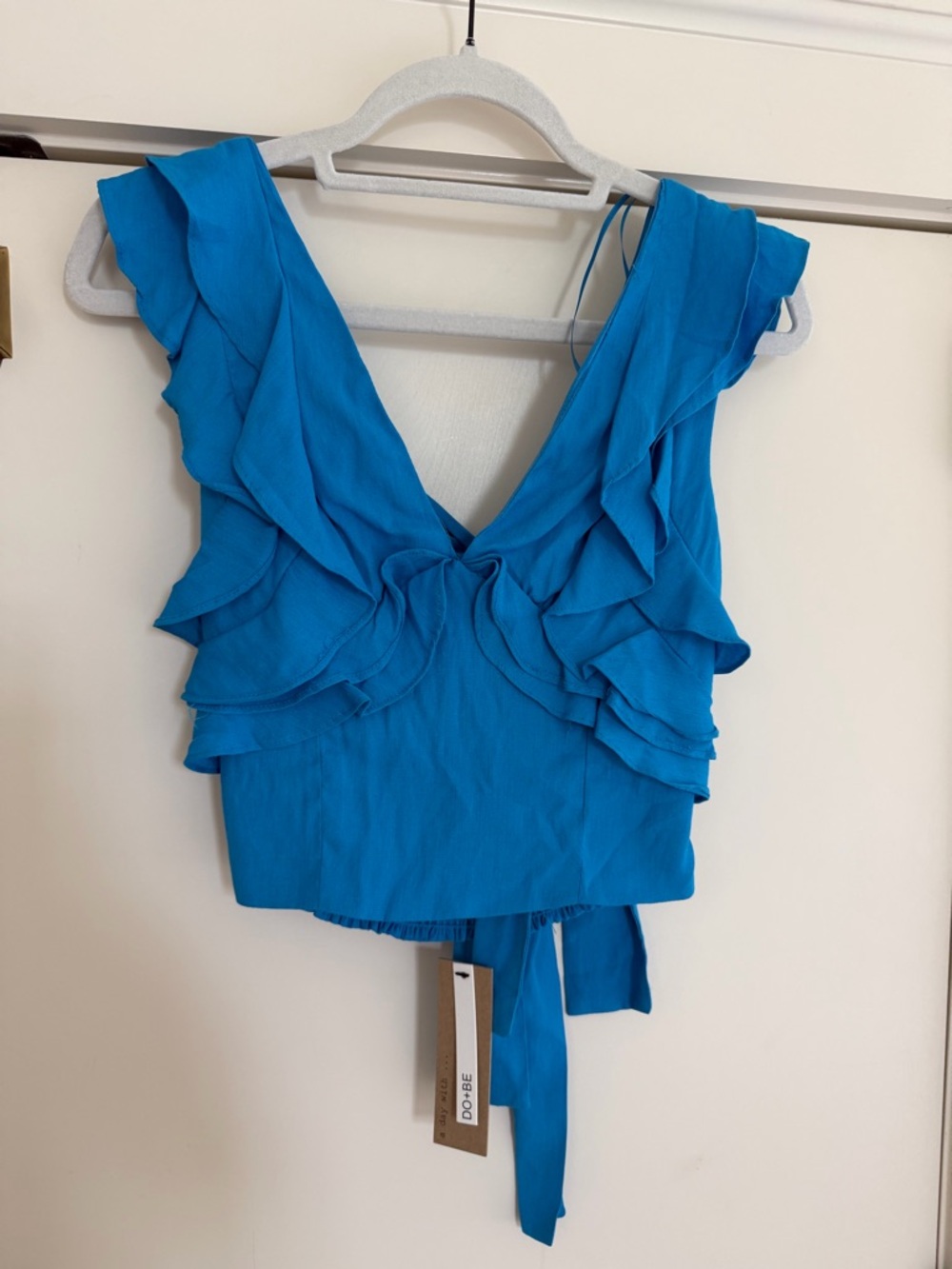 NWT DO+BE Ruffle Top
